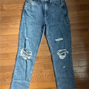 PacSun Ripped Blue Mom Jeans NWT